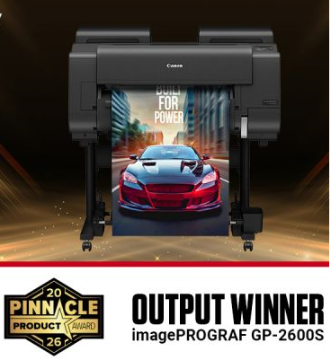 Canon imagePROGRAF GP-2600S scoops Pinnacle accolade